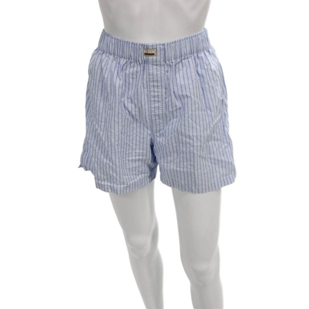 Gucci Women's Cotton Gucci Lettering  Pajama Shorts  Blue Size S